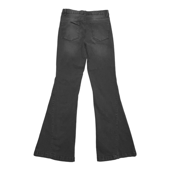 Banjara Flared Jeans 7/27 Faded Black High Rise - Picture 5 of 8